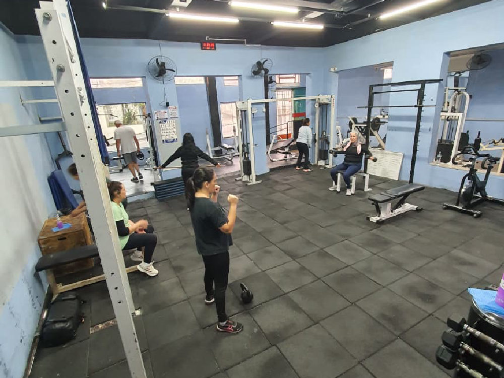 Estúdio de Alta Performance — sala de musculação e condicionamento da Academia Calasans Camargo